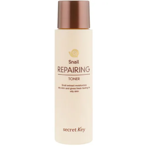 Восстанавливающий тонер для лица Secret Key Snail+EGF Repairing Toner с муцином улитки, 150 мл.