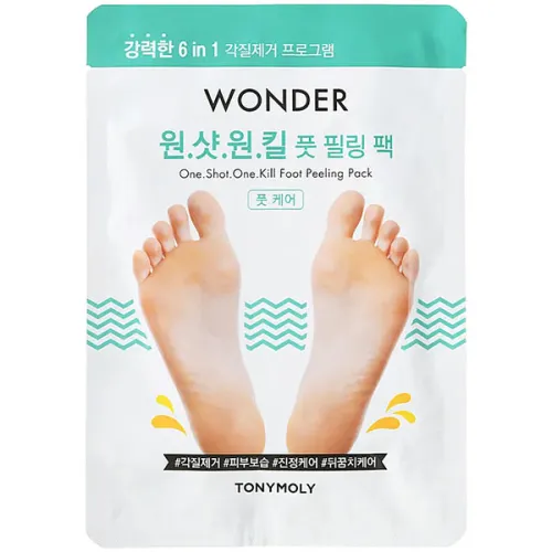 Пілінг-шкарпетки для ніг Tony Moly Wonder One Shot One Kill Foot Peeling Pack, 1 пара.