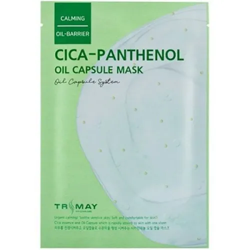 Тканинна маска-капсула для обличчя Trimay Cica-Panthenol Oil Capsule Mask з пантенолом, 25 мл.