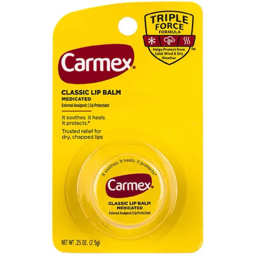 Бальзам для губ у тубі «без смаку» Carmex Regular Jars-classic Lip Balm, 7.5 г.