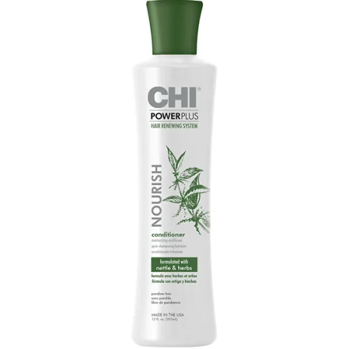 Стимулюючий кондиціонер для всіх типів волосся CHI Power Plus Nourish Conditioner, 355 мл.