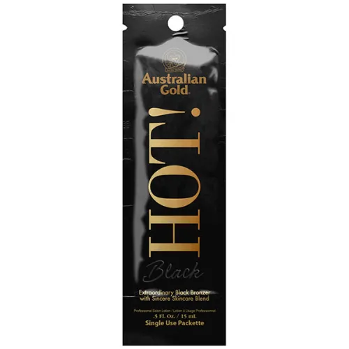 Лосьйон для засмаги в солярії Australian Gold Hot! Black, 15 мл.