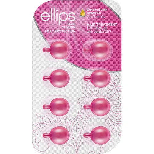 Витамины для волос «терапия для волос» Ellips Hair Vitamin Hair Treatment With Jojoba Oil, 8 шт. х 1 мл.