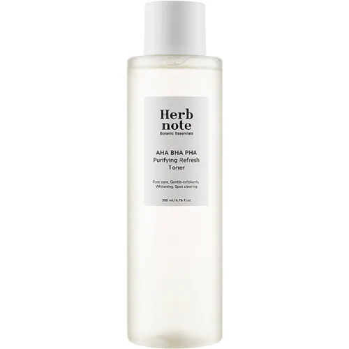 Кислотный тонер для лица Herbnote AHA BHA PHA Purifying Refresh Toner с экстрактом гамамелиса, 200 мл.
