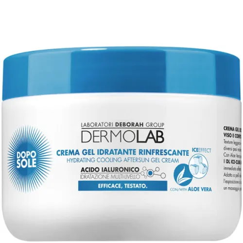 Увлажняющий и охлаждающий крем после загара Deborah Dermolab Hydrating Cooling Aftersun Gel Cream, 300 мл.