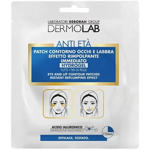 Гідрогелеві патчі для очей та губ Deborah Dermolab Eye and Lip Contour Patches Instant Replumping Effect