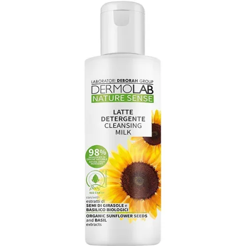 Очищающее молочко для лица Deborah Dermolab Nature Sense Cleansing Milk, 200 мл.