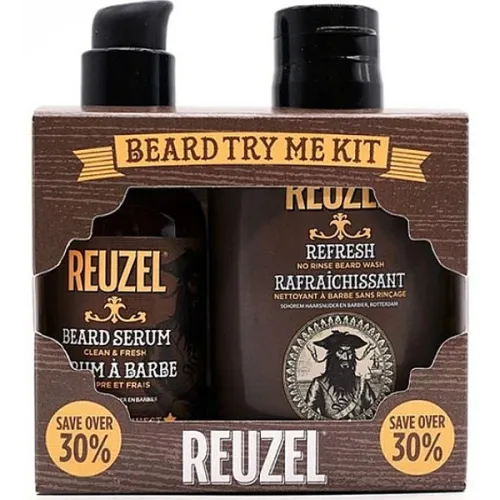 Подарунковий набір для догляду за бородою Reuzel Beard Try Me Kit Clean & Fresh