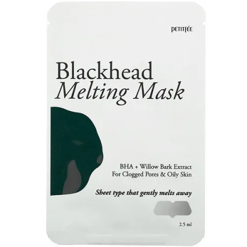Тающая маска для носа против черных точек Petitfee Blackhead Melting Mask, 2.5 мл. срок год. до 08.26