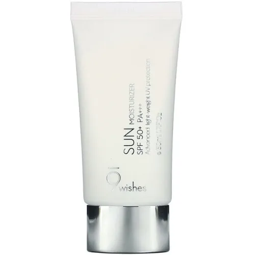 Сонцезахисний зволожуючий крем для обличчя 9 Wishes Sun Moisturizer SPF 50+ PA+++, 50 мл.
