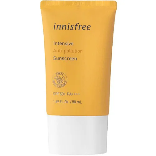 Увлажняющий солнцезащитный крем для лица Innisfree Intensive Anti-Pollution Sunscreen SPF50+ PA++++, 50 мл.