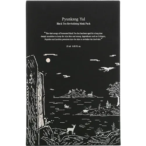 Восстанавливающая тканевая маска для лица Pyunkang Yul Black Tea Revitalizing Mask Pack, 25 мл. - вид 2