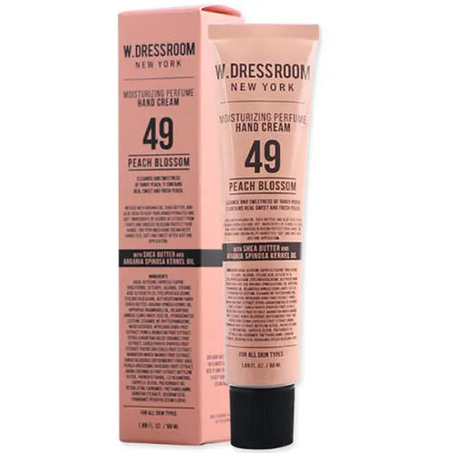 Парфумований крем для рук «цвітіння персика» W.Dressroom Moisturizing Perfume Hand Cream No.49 Peach Blossom, 50 мл.