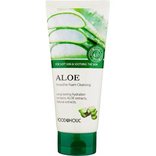 Пенка для умывания Food A Holic Smoothie Foam Cleansing Aloe с экстрактом алоэ вера, 180 мл.