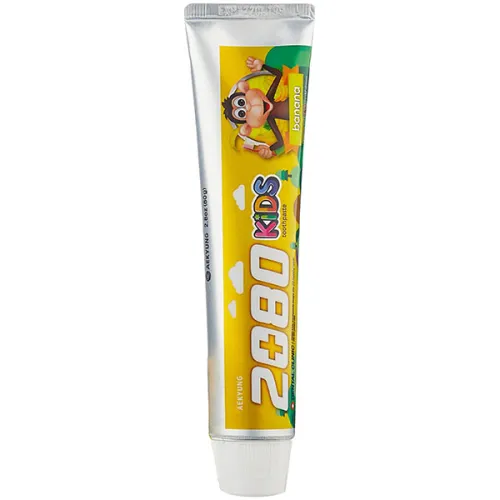 Дитяча зубна паста для зміцнення емалі «банан» Dental Clinic 2080 Kids Toothpaste Banana, 80 мл.