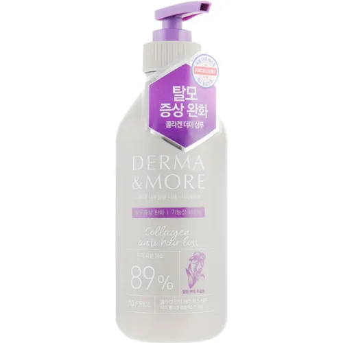 Шампунь проти випадіння волосся KeraSys Derma & More Collagen Anti Hair Loss Shampoo, 400 мл.