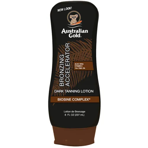 Лосьйон прискорювач засмаги Australian Gold Bronzing Accelerator Dark Tanning Lotion з бронзатором, 237 мл.