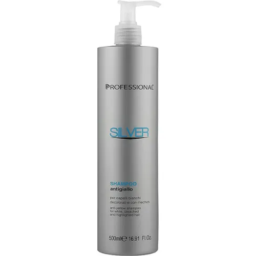 Шампунь для нейтралізації жовтого пігменту Professional Silver Shampoo, 500 мл.