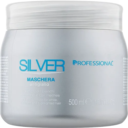 Маска для нейтрализации желтого пигмента Professional Silver Hair Mask, 500 мл. - вид 2