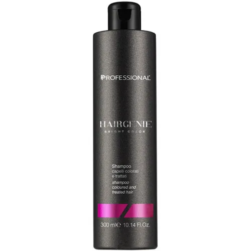 Шампунь для блеска окрашенных волос Professional Hairgenie Bright Color Shampoo, 300 мл.