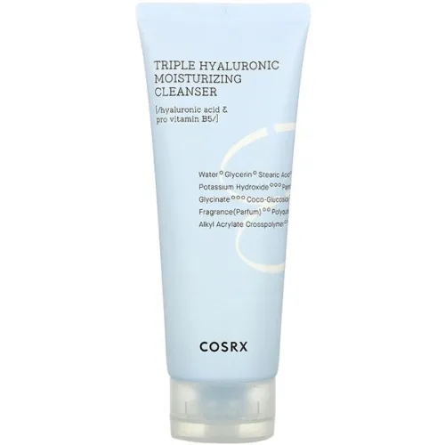 Увлажняющая пенка для умывания Cosrx Hydrium Triple Hyaluronic Moisture Cleanser с гиалуроновой кислотой, 150 мл.
