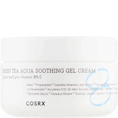 Заспокійливий гель-крем для обличчя Cosrx Green Tea Aqua Soothing Gel Cream із зеленим чаєм, 50 мл.