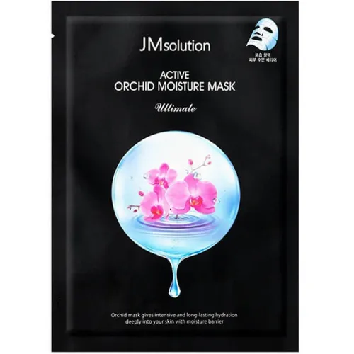 Зволожувальна тканинна маска для обличчя JMsolution Active Orchid Moisture Mask Ultimate з екстрактом орхідеї, 30 мл.