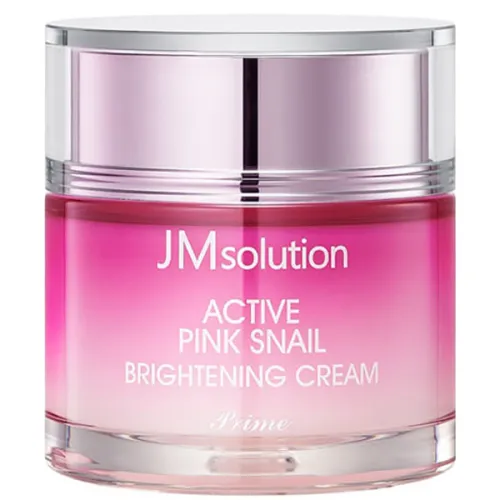 Осветляющий крем для лица муцином розовой улитки JMsolution Active Pink Snail Brightening Cream Prime, 60 мл.