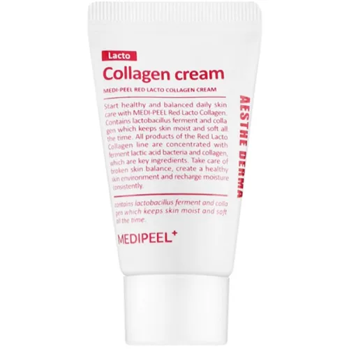 Укрепляющий крем для лица Medi Peel Red Lacto Collagen Cream с коллагеном и лактобактериями, 15 г.