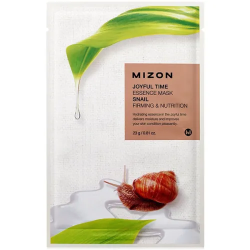 Тканинна маска для обличчя Mizon Joyful Time Essence Mask Snail з екстрактом муцина равлика, 23 г.
