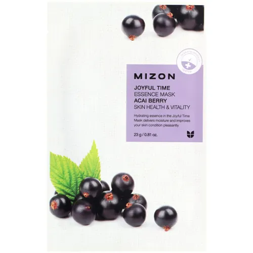 Тканинна маска для обличчя Mizon Joyful Time Essence Mask Acai Berry з екстрактом ягід асаї, 23 г.