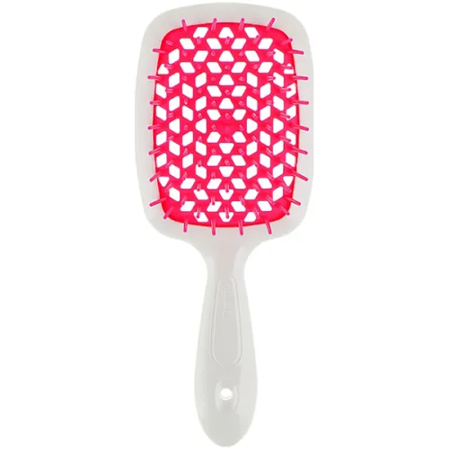Щітка для волосся «біла Janeke Superbrush The Original White & Raspberry з малиновим»