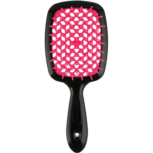 Щітка для волосся «чорна Janeke Superbrush The Original Black & Raspberry з малиновим»