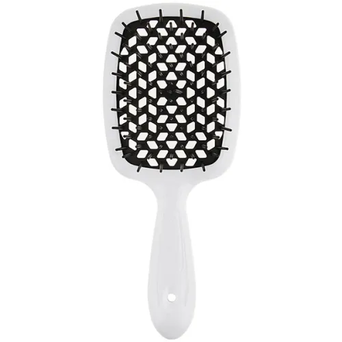 Расческа для волос «белая Janeke Superbrush The Original White & Black SP226BIA с черным»