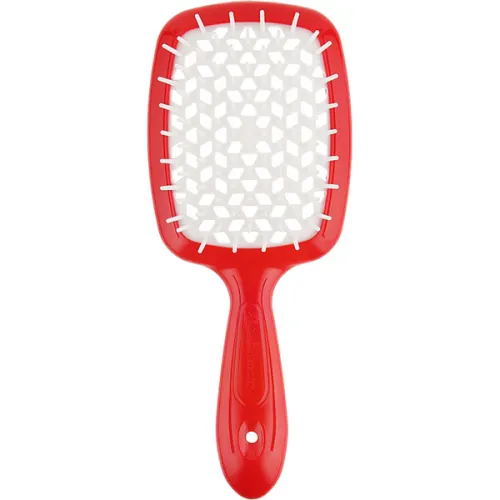 Щітка для волосся «червона Janeke Superbrush The Original Red & White з білим»