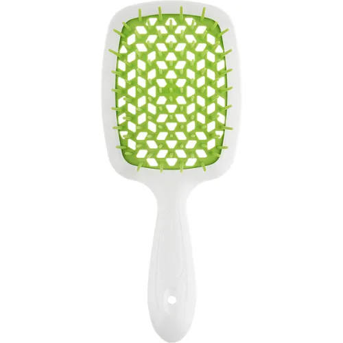 Щітка для волосся «біла Janeke Superbrush The Original White & Green з зеленим»