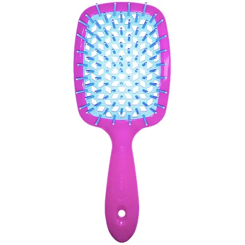 Щітка для волосся «малинова Janeke Superbrush The Original Raspberry & Blue 86SP226FUX з синім»