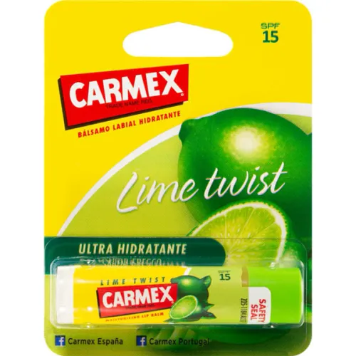 Бальзам для губ «лайм» Carmex Ultra Smooth Lime Twist Lip Balm Stick SPF15, 4.25 г.