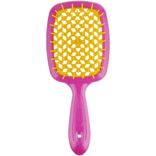 Щітка для волосся «малинова Janeke Superbrush Small Raspberry & Yellow 86SP234 FY з жовтим»