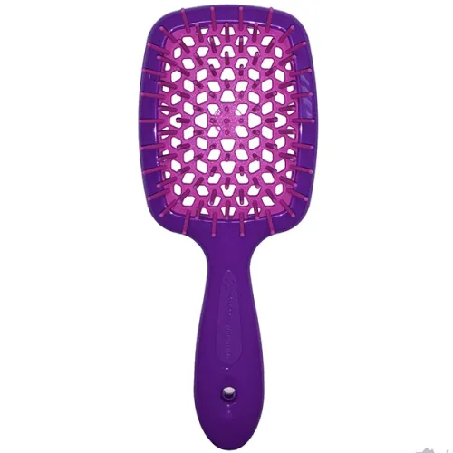 Расческа для волос «фиолетовая Janeke Superbrush Small Violet & Raspberry с малиновым»