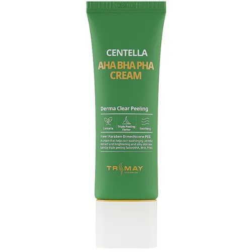 Крем для лица Trimay Centella AHA BHA PHA Cream с кислотами и экстрактом центеллы, 50 мл.