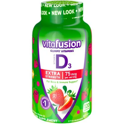 Жевательный витамин D3 Vitafusion Extra Strength Vitamin D3 Gummies 75 mcg
