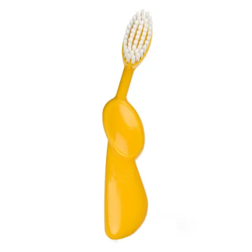 Детская зубная щетка «желто-белая» Radius Kidz Toothbrush Right Hand Yellow