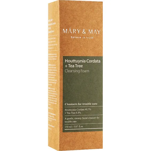 Пенка для умывания Mary & May Houttuynia Cordata Tea Tree Cleansing Foam, 150 мл. - вид 2