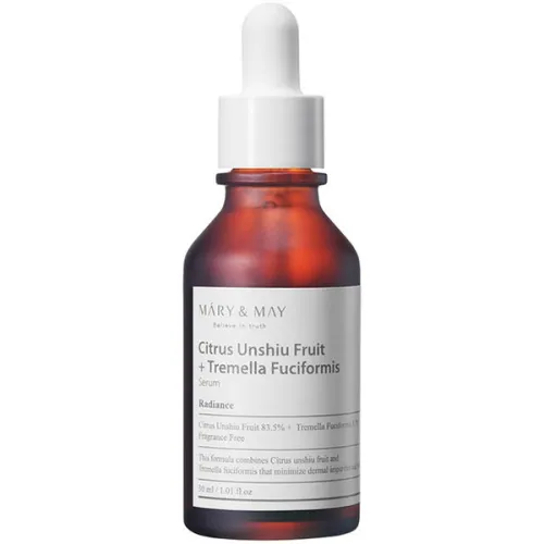 Сироватка для обличчя Mary & May Citrus Unshiu Tremella Fuciformis Serum з екстрактом мандарина, 30 мл.