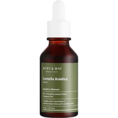 Висококонцентрована сироватка для обличчя Mary & May Centella Asiatica Serum з екстрактом центелли, 30 мл.