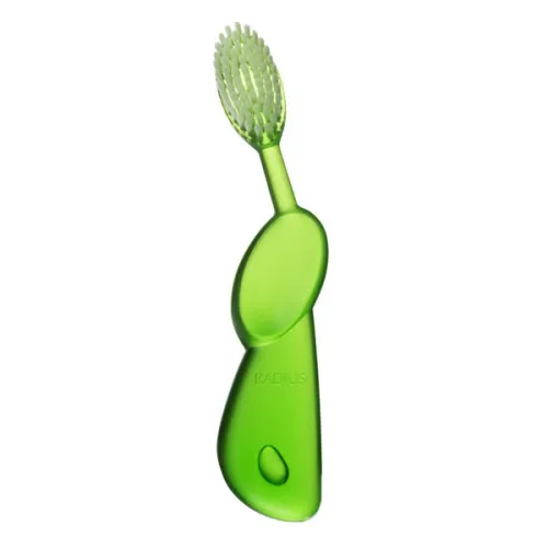 Зубная щетка для левши «зелено-белая» Radius Original Toothbrush Left Hand Green