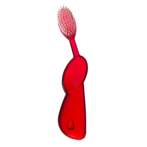 Зубная щетка для левши «красно-белая» Radius Original Toothbrush Left Hand Red