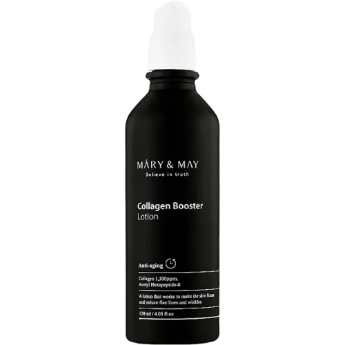 Антивозрастной лосьон для лица Mary & May Collagen Booster Lotion с коллагеном, 120 мл.