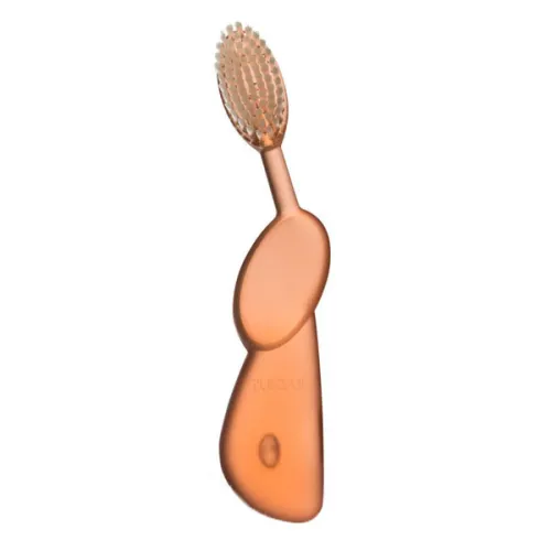 Зубная щетка для левши «бежево-белая» Radius Original Toothbrush Left Hand Peach